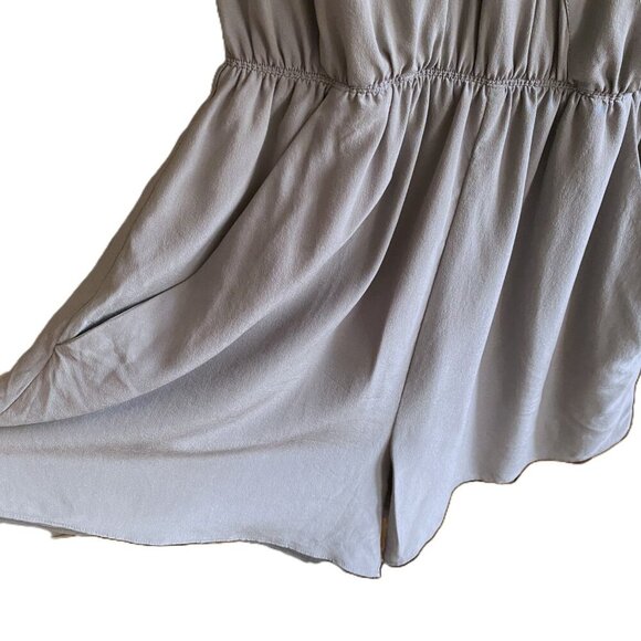 Aritzia Babaton Corbett 100% Silk Romper in gray - Picture 5 of 16